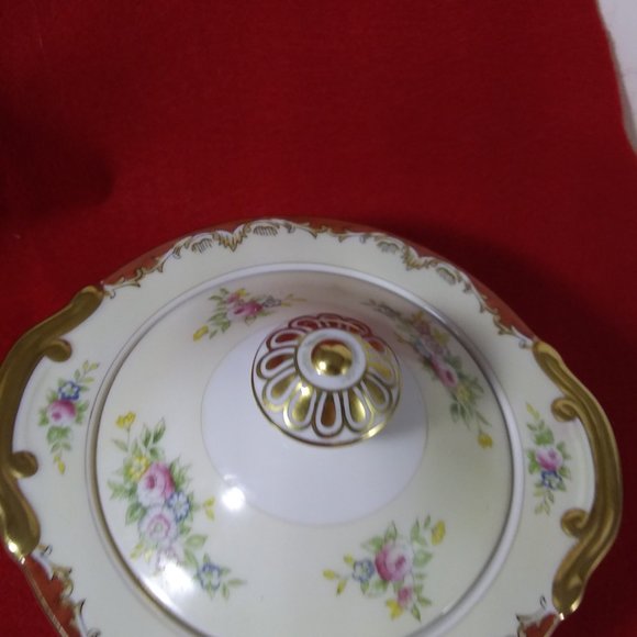 Meito Made in Japan covered sugar bowl. trinket - Picture 4 of 13